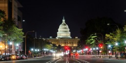 capitol building d.c. at night